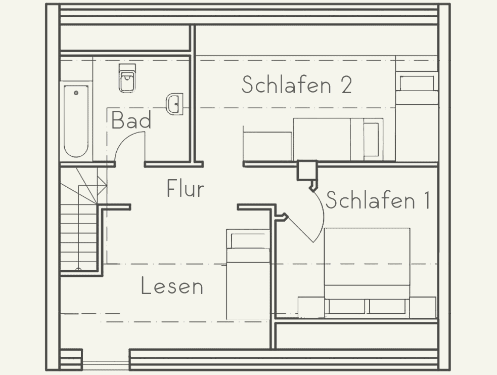 DG Grundriss Ferienhaus Westertilli 8 auf Pellworm 